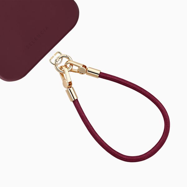 Selencia Bracelet universel avec 2 crochets - Bold Burgundy