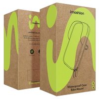 imoshion Support de téléphone pour vélo avec visière pare-soleil - Résistant aux éclaboussures - Universel - Noir