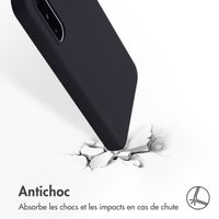 Accezz Coque Liquid Silicone Samsung Galaxy A36 / A56 - Noir