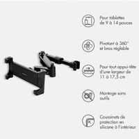 imoshion Appuie-tête Support pour tablette de voiture avec bras réglable - Noir