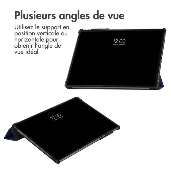 imoshion Coque tablette Trifold Lenovo Idea Tab Pro Gen 2 - Bleu foncé
