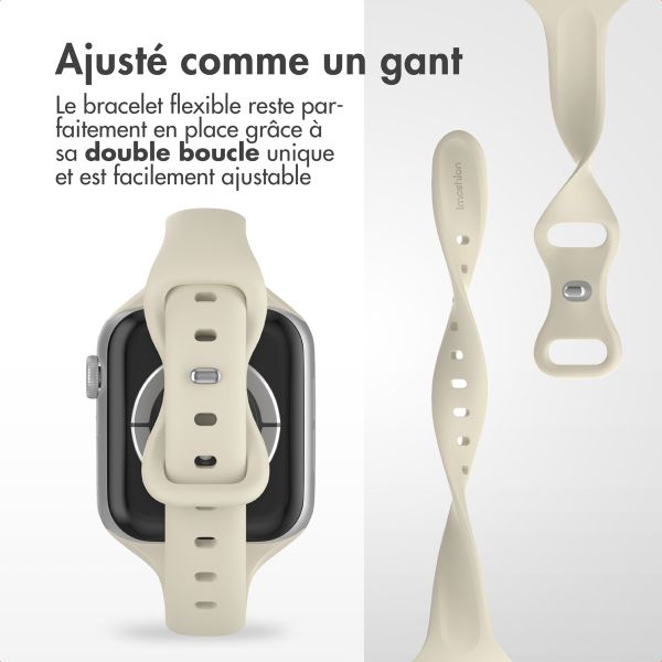 imoshion Bracelet slim en silicone Apple Watch | 44/45/46/49 mm - Starlight