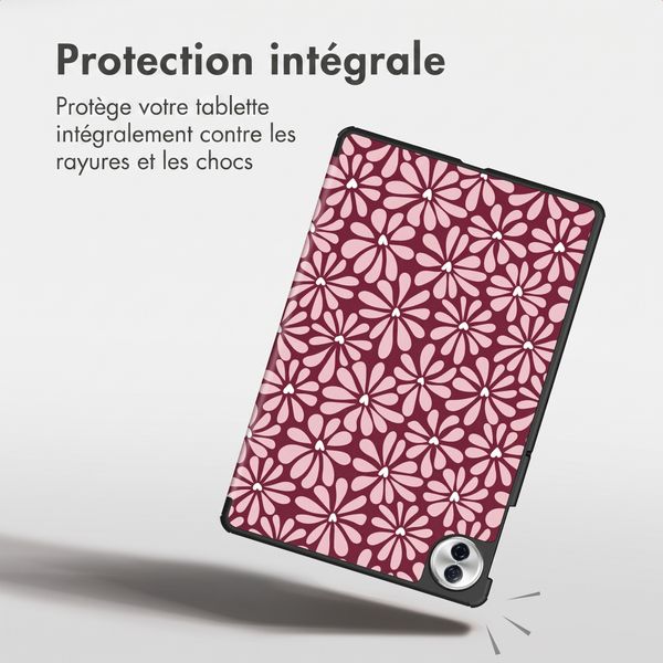 imoshion Coque tablette Design Trifold Honor Pad 10 - Bloom Love Blush