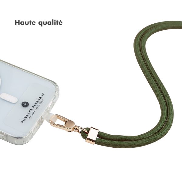 Selencia Cordon de téléphone universel - Dark Olive