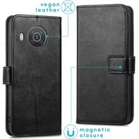 imoshion Étui de télephone portefeuille de luxe Nokia X10 / X20 - Noir