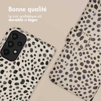 imoshion Étui de télephone portefeuille Design Samsung Galaxy A33 - Black And White Dots