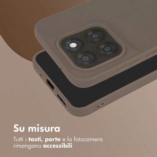 imoshion Coque Couleur Motorola Moto G77 - Marron