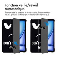 imoshion Coque tablette Design Trifold Apple iPad Air 13 pouces (2026) M4 / (2025) M3 / (2024) M2 - Don't touch