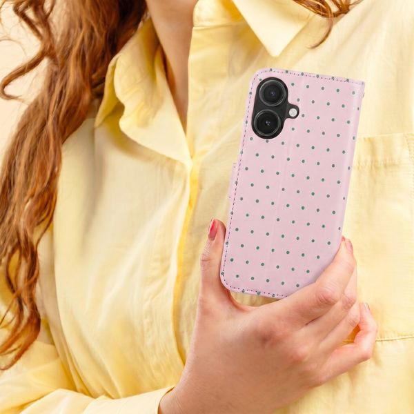 imoshion Étui de télephone portefeuille Design Apple iPhone 17 - Happy Dots