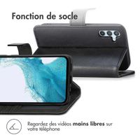 imoshion Étui de télephone portefeuille de luxe Samsung Galaxy A34 (5G) - Noir
