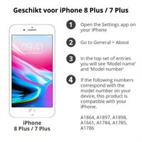 imoshion Étui de télephone portefeuille de luxe Apple iPhone 8 Plus / 7 Plus - Bleu foncé