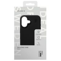 iDeal of Sweden Coque Silicone Apple iPhone 16 - Noir