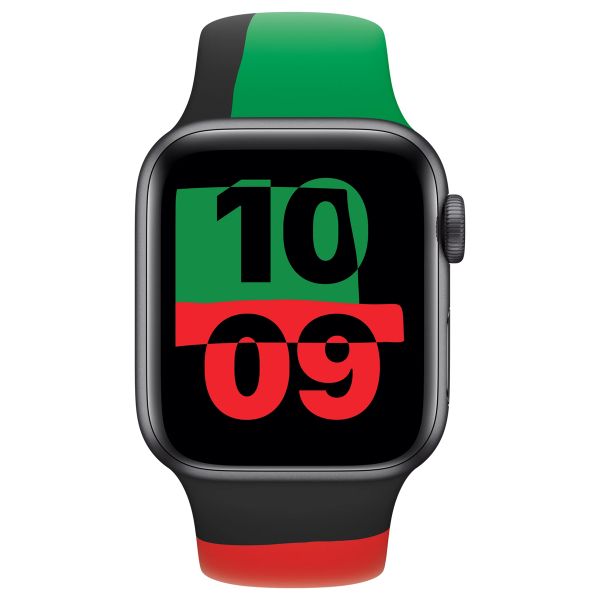 Apple Bracelet Sport Apple Watch Series 1 - 9 / SE (38/40/41 mm) | Series 10 / 11 (42 mm) - Taille S/M - Black Unity