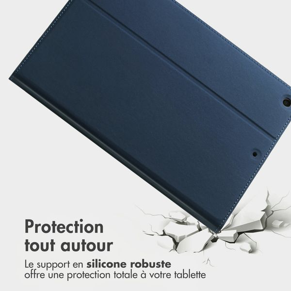Accezz Coque tablette Classic Apple iPad 9 (2021) 10.2 pouces / iPad 8 (2020) 10.2 pouces / iPad 7 (2019) 10.2 pouces - Bleu foncé
