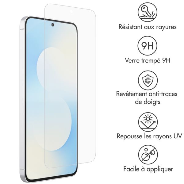Accezz Protection d'écran en verre trempé Samsung Galaxy S25 FE / A57