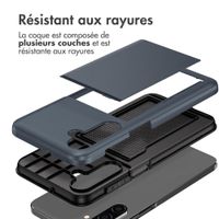 imoshion Coque arrière avec porte-cartes Samsung Galaxy A18 (4G) - Bleu foncé