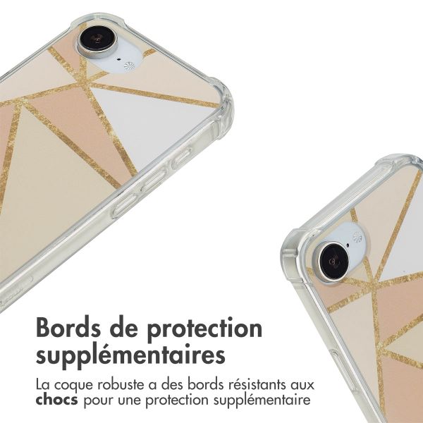 imoshion Coque Design avec cordon Apple iPhone 17e / 16e - Beige Graphic