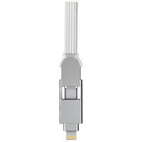 Rolling Square inCharge® XL câble de charge rapide 6-en-1 - 2 mètre - White