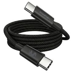 imoshion Câble USB-C vers USB-C Tressé 100 W - 1 mètre - Noir