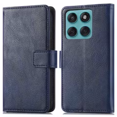 imoshion Étui de télephone portefeuille de luxe Motorola Edge 60 Pro - Bleu foncé