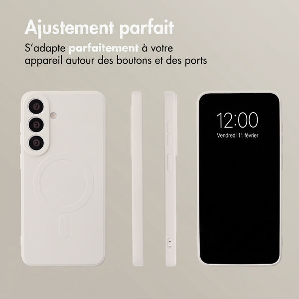 imoshion Coque Couleur avec MagSafe Samsung Galaxy S26 FE - Beige