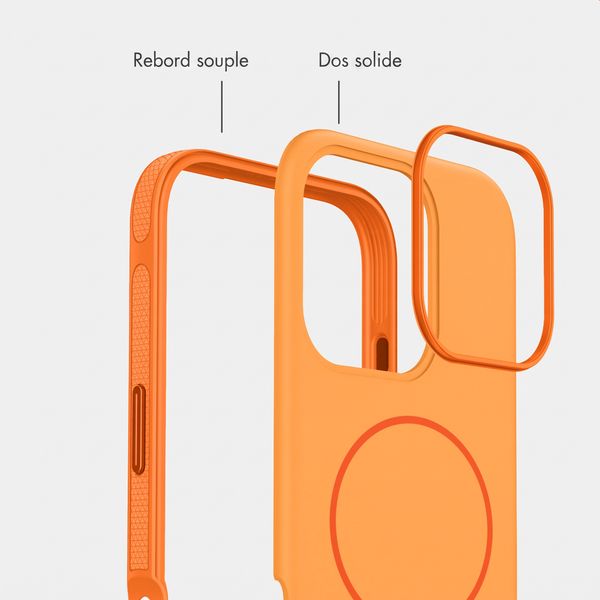 imoshion Coque arrière Color avec Thin MagSafe Ring Apple iPhone 16 Pro - Orange