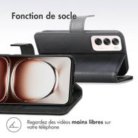 imoshion Étui de télephone portefeuille de luxe Oppo Reno 12 - Noir