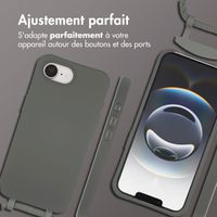 imoshion Coque arrière Color avec cordon amovible et MagSafe Apple iPhone 17e / 16e - Black Coffee