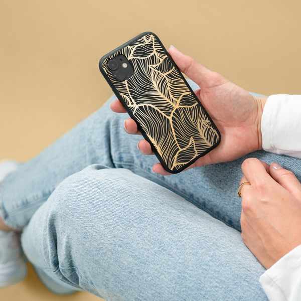 imoshion Coque Design Apple iPhone 12 (Pro) - Golden Leaves