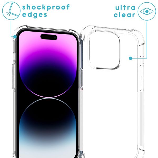imoshion Coque arrière transparente avec cordon Apple iPhone 14 Pro - Rose Doré