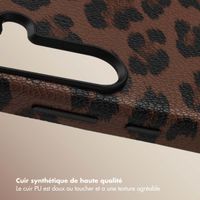 Selencia Coque Sabi imprimé panthère avec MagSafe Samsung Galaxy S25 - Mocha Brown