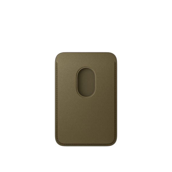 Apple FineWoven Wallet MagSafe avec la fonction 'Localiser' - Dark Olive