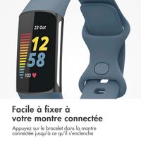 imoshion Bracelet silicone Fitbit Charge 5 / 6 - L - Official Blue