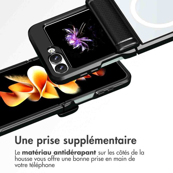 imoshion Coque arrière Rugged avec MagSafe Samsung Galaxy Z Flip 6 - Noir