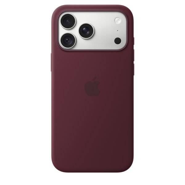 Apple Coque en silicone avec MagSafe Apple iPhone 18 Pro Max - Burgundy