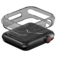 Uniq 2x Coque Glase Softcase Apple Watch 7 / 8 / 9 - 45 mm - Clear / Smoke
