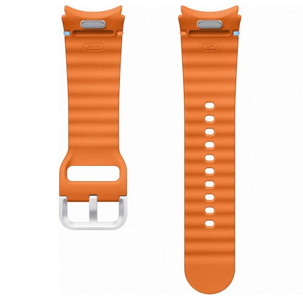 Samsung Bracelet Sport original Samsung Galaxy Watch 4 / 5 / 6 / 7 / FE (20 mm) - Taille S/M - Orange