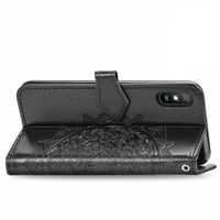 Etui de télephone portefeuille Mandala Xiaomi Redmi 9A - Noir