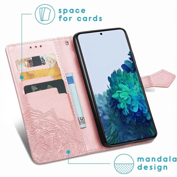 imoshion Etui de télephone Mandala Samsung Galaxy S22 - Rose Doré