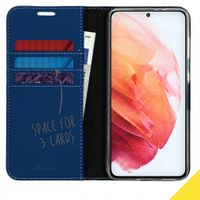 Accezz Étui de télephone Wallet Samsung Galaxy S21 - Bleu foncé