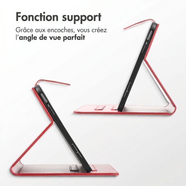 imoshion Coque tablette Samsung Galaxy Tab S9 11.0 pouces / S10 Lite / S10 FE / S9 FE 10.9 pouces - Rouge