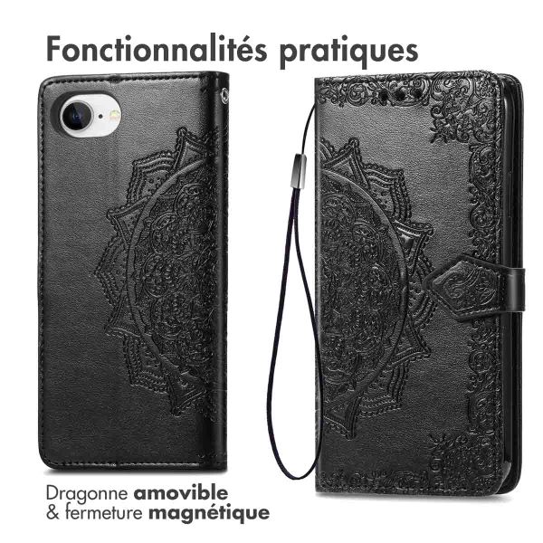 imoshion Etui de télephone Mandala Apple iPhone 17e / 16e - Noir