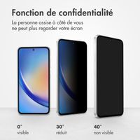 Accezz Protection d'écran en verre trempé Privacy Samsung Galaxy A55 (5G) / A35