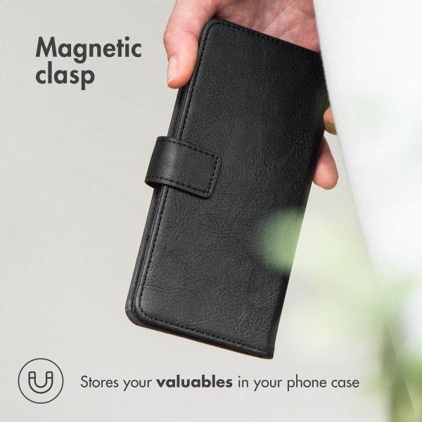 imoshion Étui de télephone portefeuille de luxe Samsung Galaxy A20s - Noir
