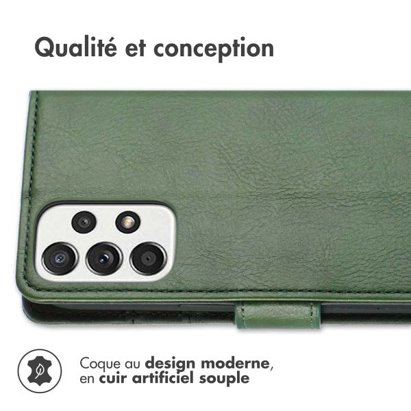 imoshion Étui de télephone portefeuille de luxe Samsung Galaxy A53 - Vert