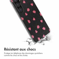 imoshion Coque Design Samsung Galaxy S24 FE - Dusty Rose Connected Hearts
