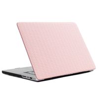 Selencia Coque tissée Apple MacBook Pro 14 pouces (2021 / 2023 M3 chip / 2024 M4 chip / 2025 M5 chip) - Rose