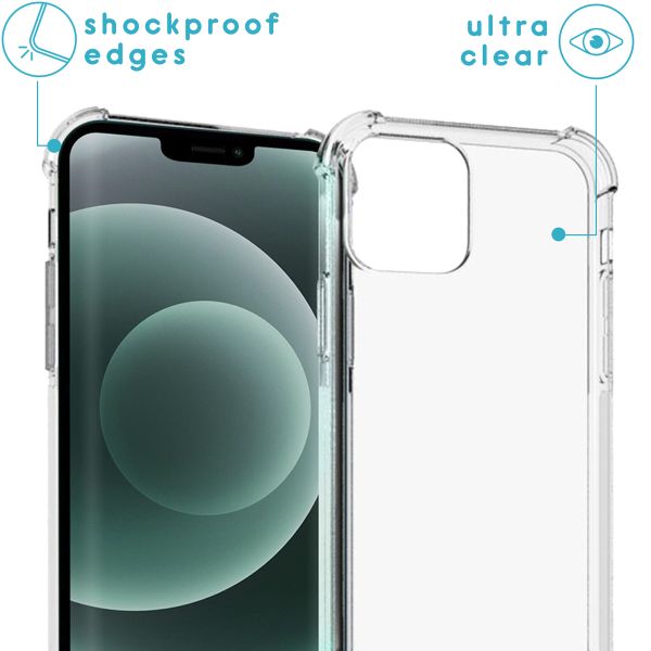 imoshion Coque arrière transparente avec cordon Apple iPhone 13 Mini - Noir