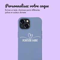 Coque Color MagSafe avec cordon amovible et photo et/ou texte personnalisés Apple iPhone 15 - Petit cœur orné