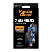 PanzerGlass Protection d'écran Privacy Ultra-Wide Fit Anti-bactérienne avec applicateur Apple iPhone 18 Pro Max